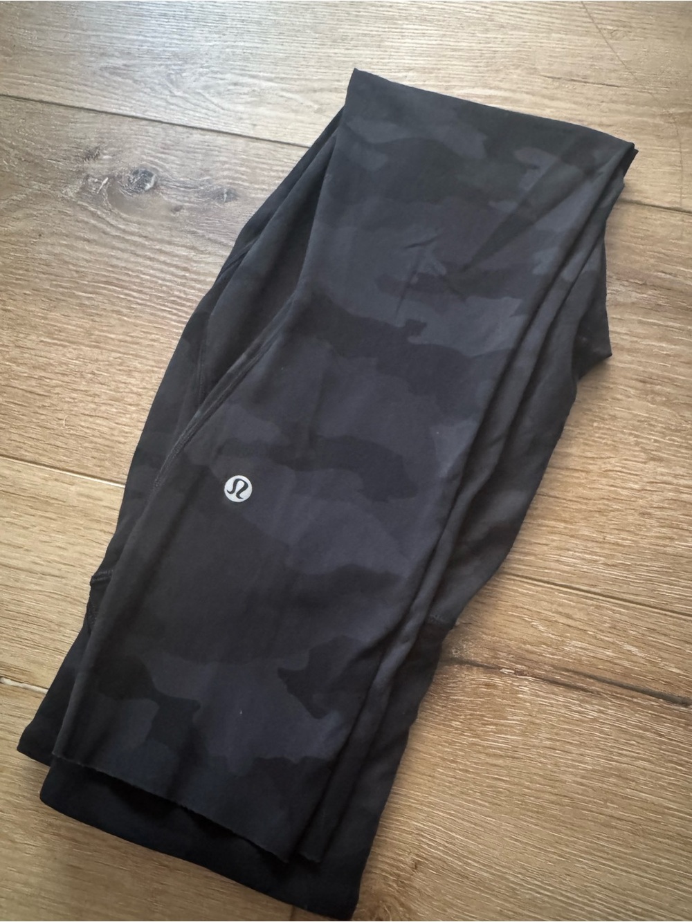 Lululemon Wunder Train High Rise Black Camo Leggings
